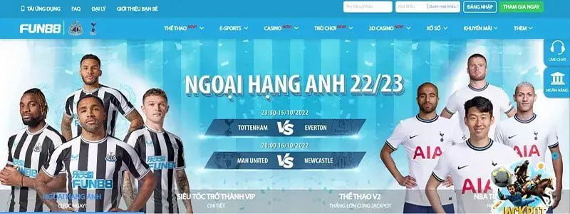 Cược thể thao tại nhà cái Fun88