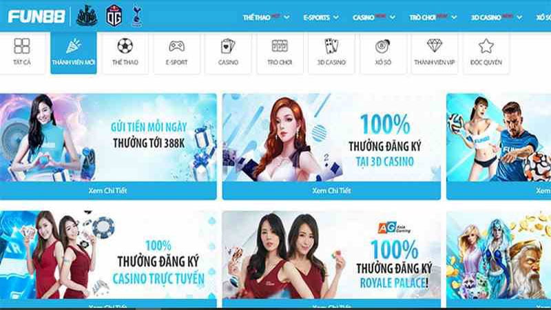 Khuyến mãi tại Fun88